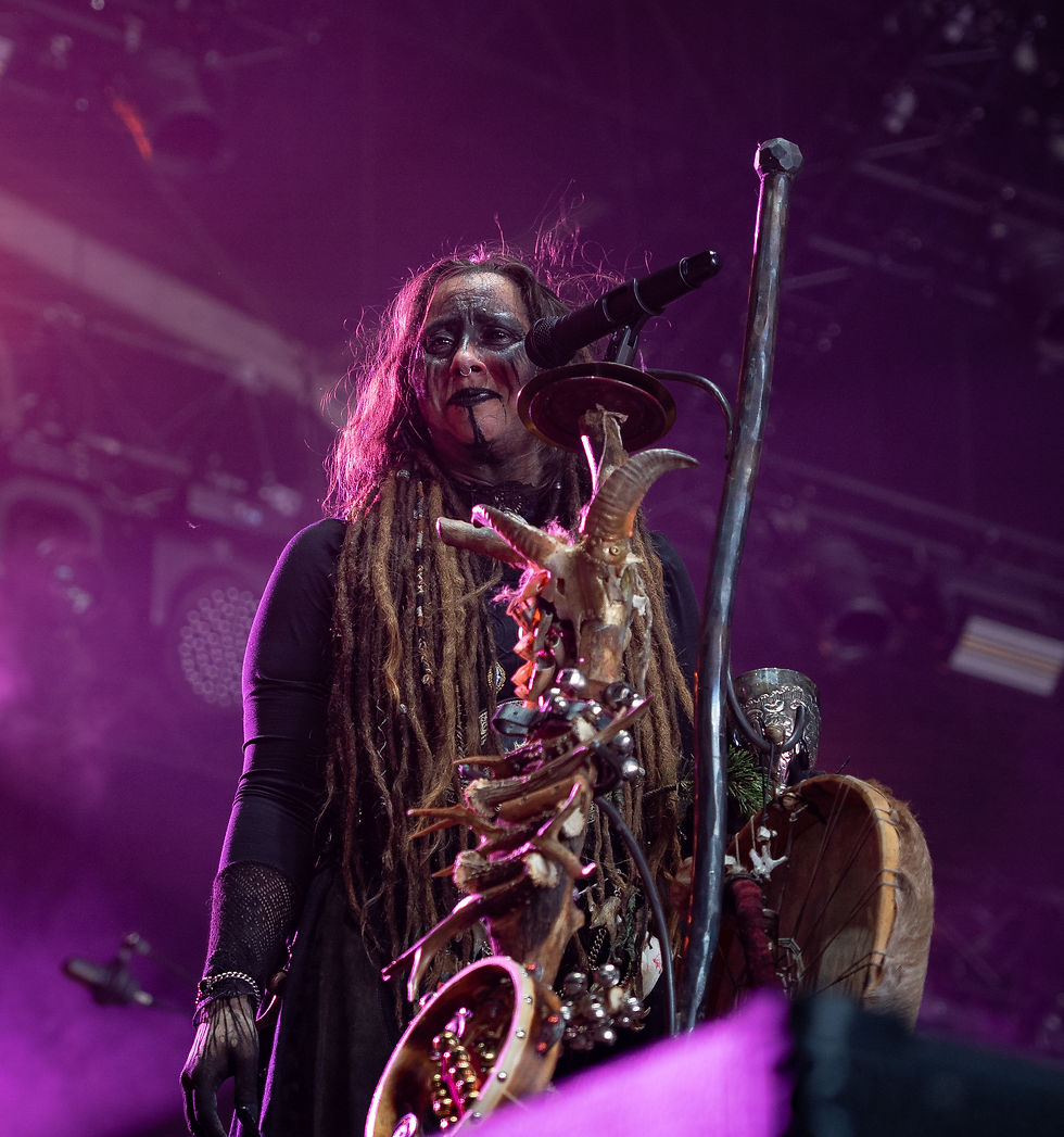 Frau Percht, vocalist at Perchta. (Photo by Jose Crespo)