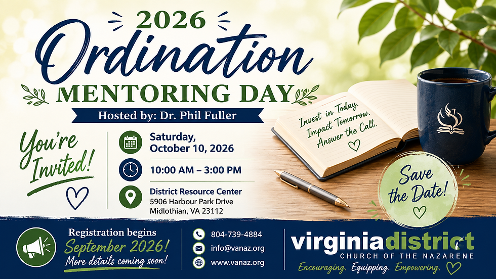 2026 Ordination Mentoring Day