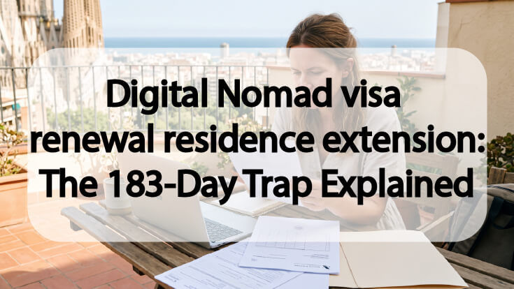 Digital Nomad visa renewal residence extension: The 183-Day Trap Explained