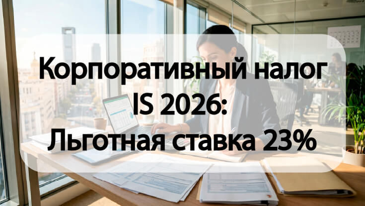 Корпоративный налог IS 2026: Льготная ставка 23%