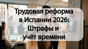Трудовая реформа в Испании 2026: Штрафы и учёт времени