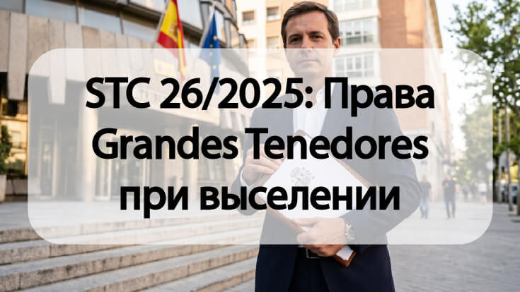 STC 26/2025: Права Grandes Tenedores при выселении