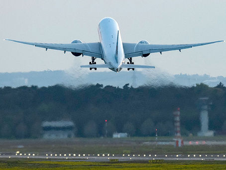 Erholung im internationalen Luftverkehr