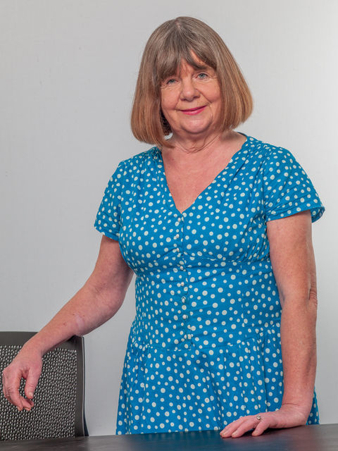 Portrait of Julia Donaldson at Stratford Literary Festival 2016 by Lorentz Gullachsen