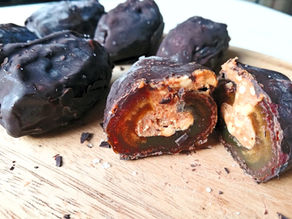 Chocolate Peanut Butter Stuffed Dates
