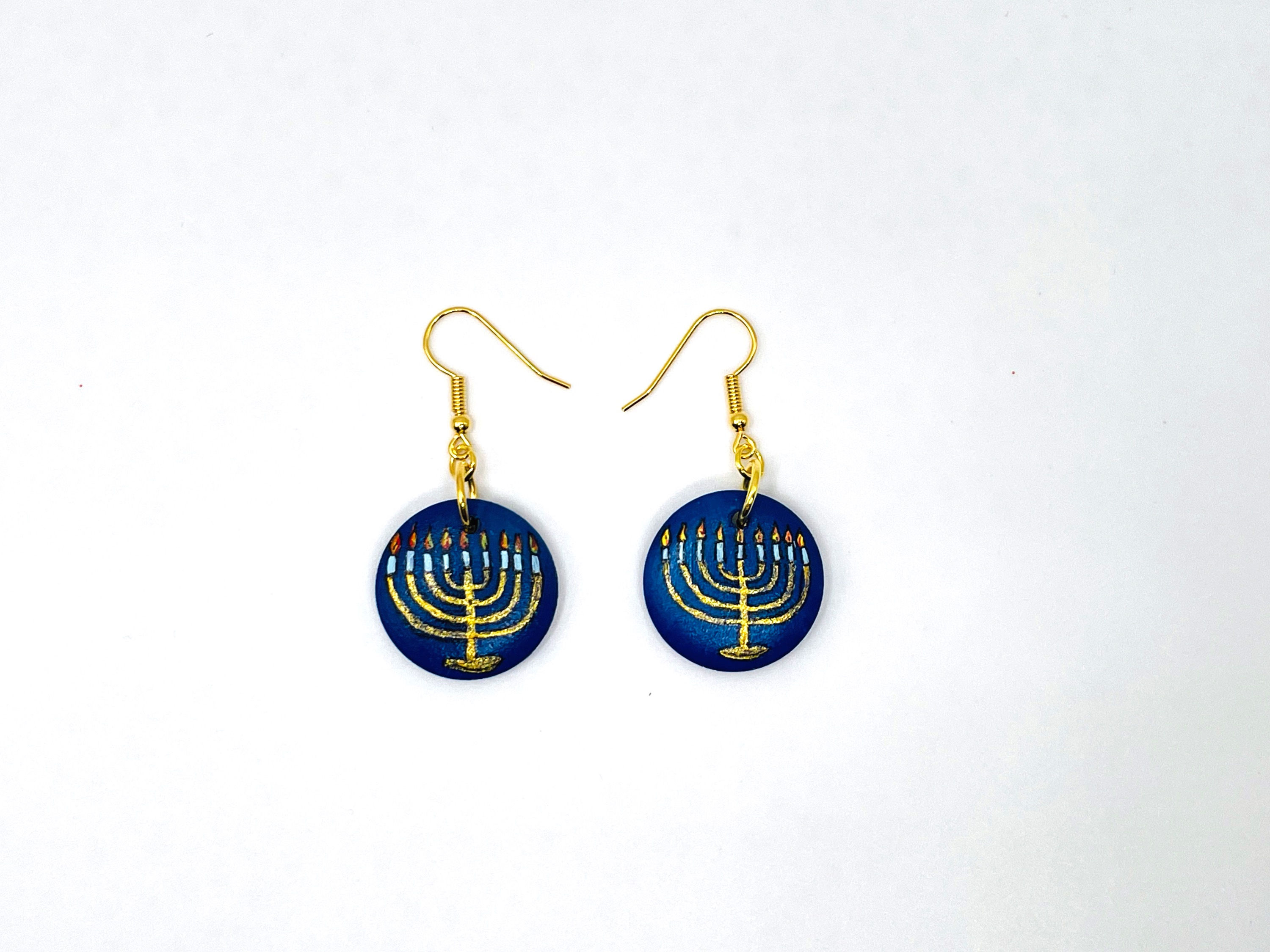 Hanukkah Earrings I