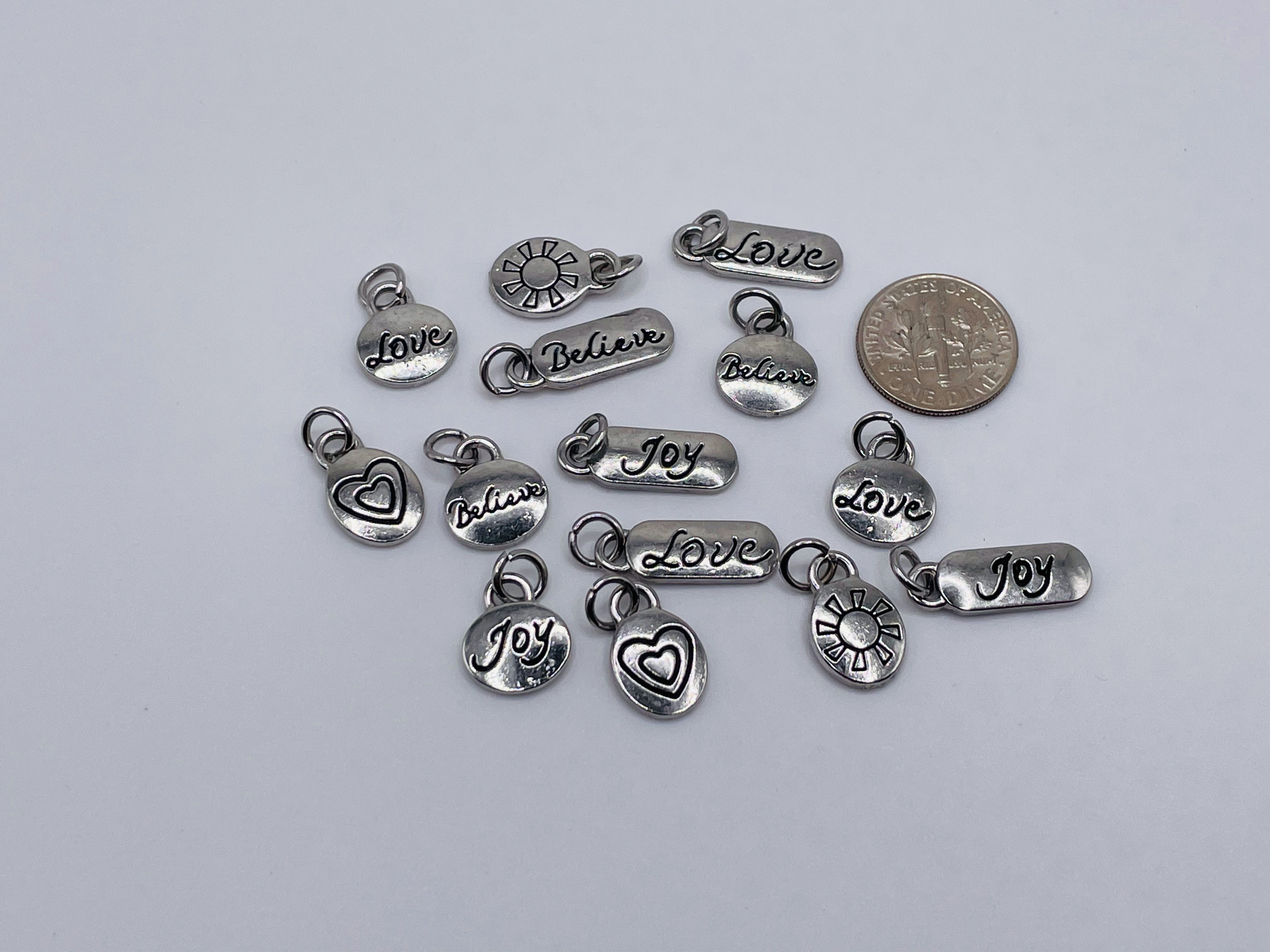 Joy, Love, Believe Charms