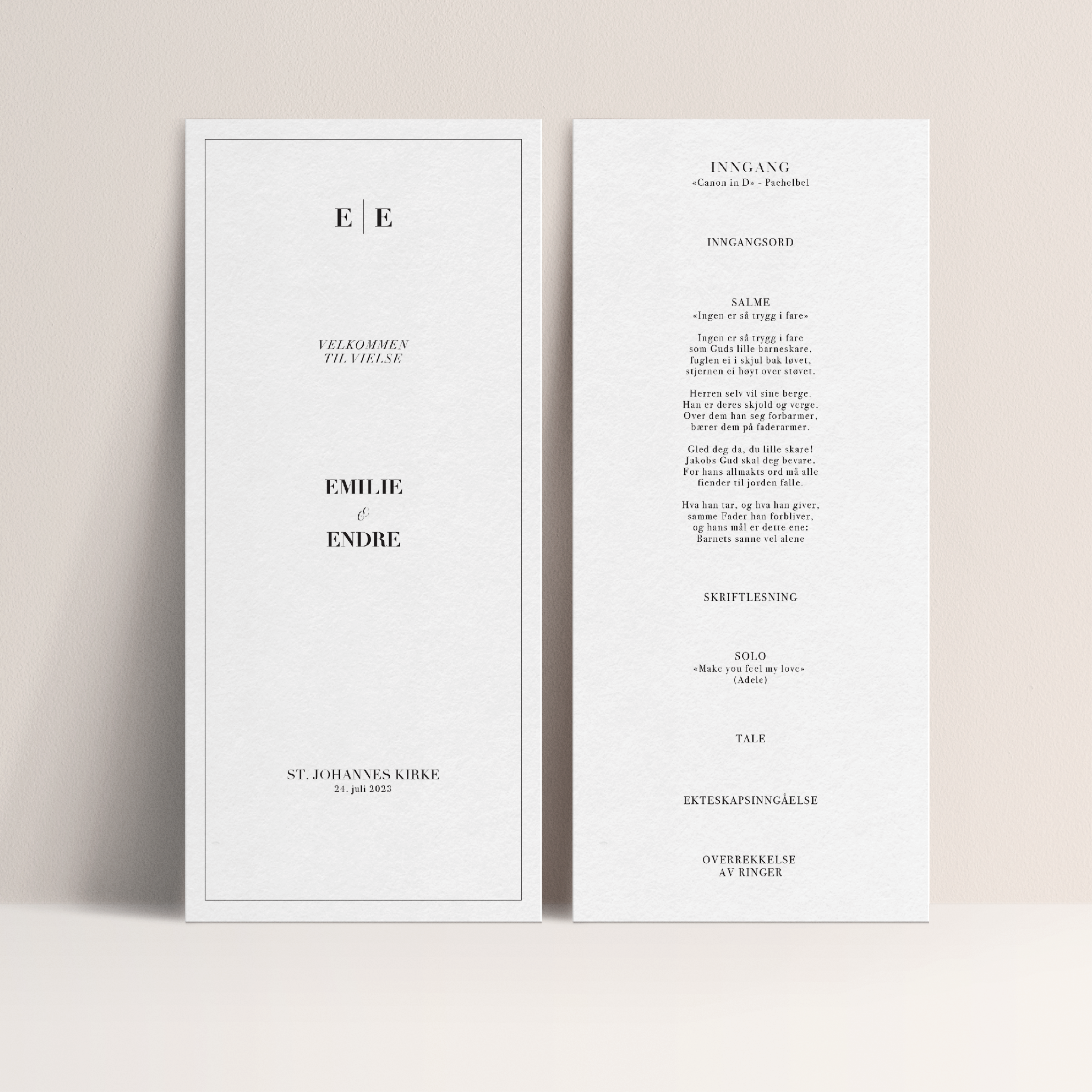 Vielsesprogram - Sage