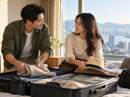 伴侣一起整理出行行李(AI生成情景配图)