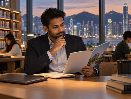 An international vocational graduate considering a part-time degree in a Hong Kong university library