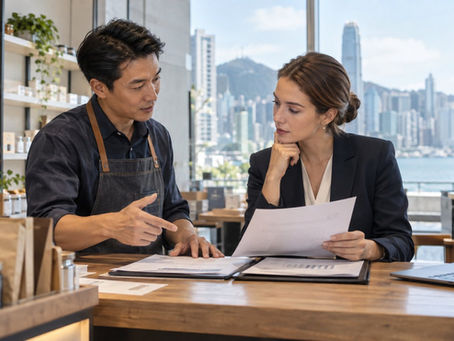 A prospective buyer visiting a small operating Hong Kong business with its owner