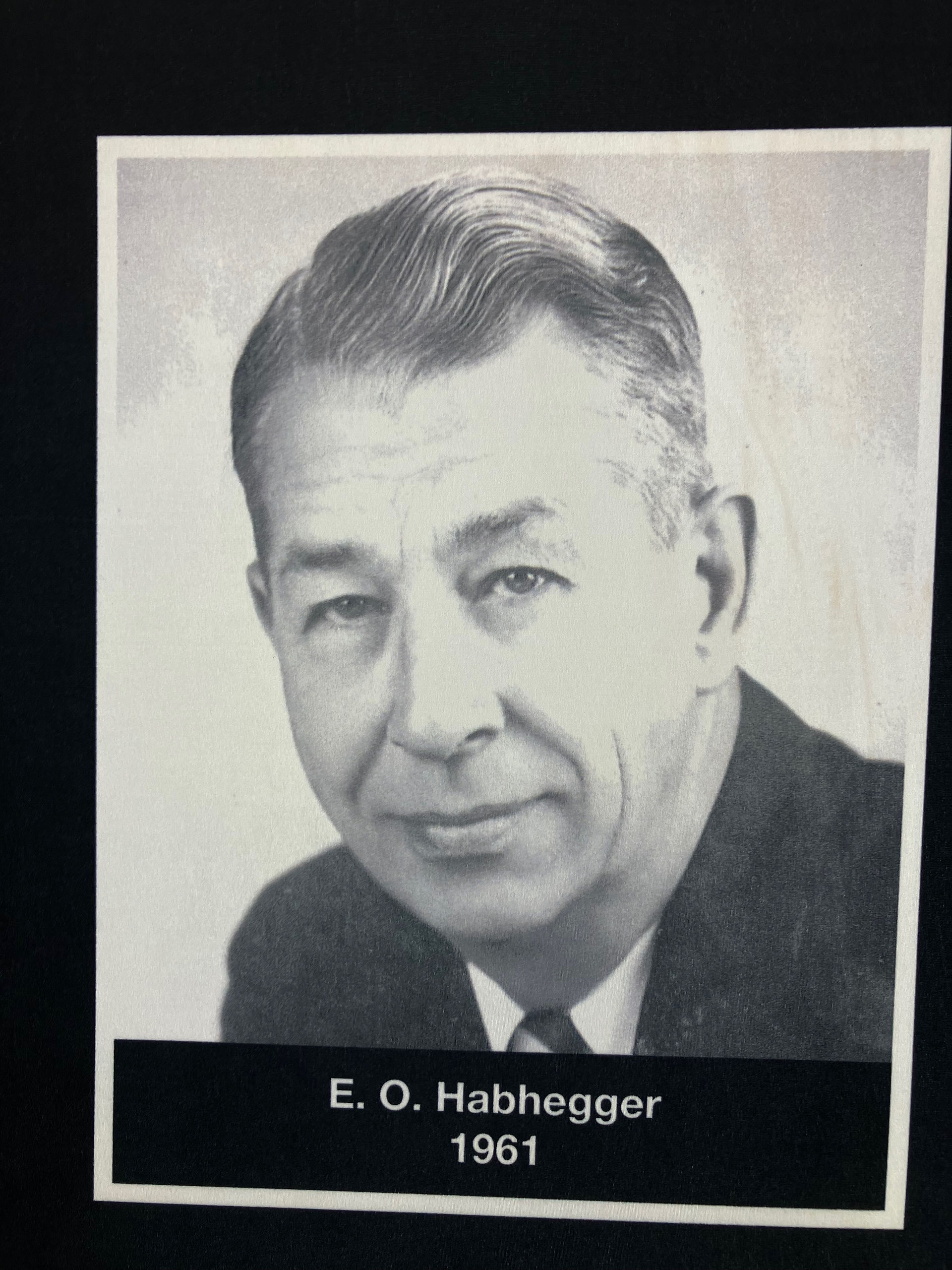 Company founder E.O. Habhegger, who served as PEI’s tenth president in 1961.