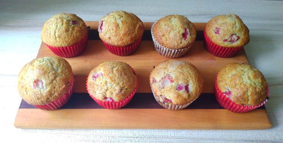 Strawberry Rhubarb Muffins