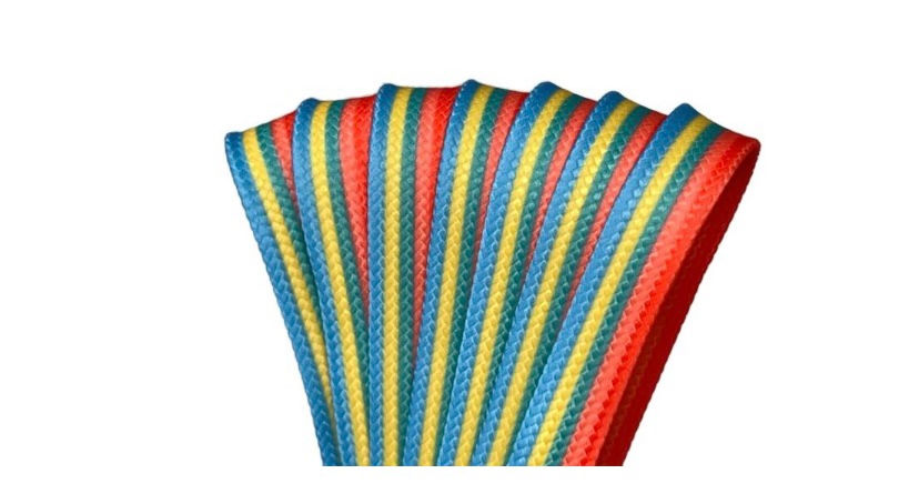 ภาพขนาดย่อ: Tropical Sunset Stripe – 96 inch (244 cm) STYLE Waxed Shoe and Skate Lace by Der