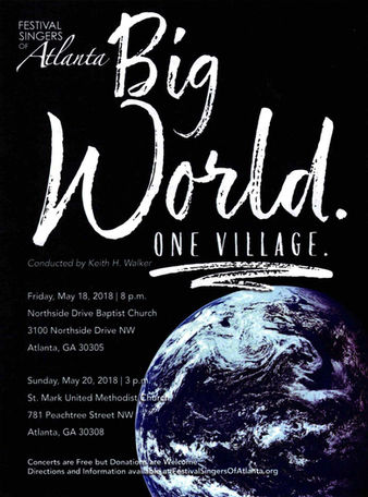 Big World. One Village. Concert Poster