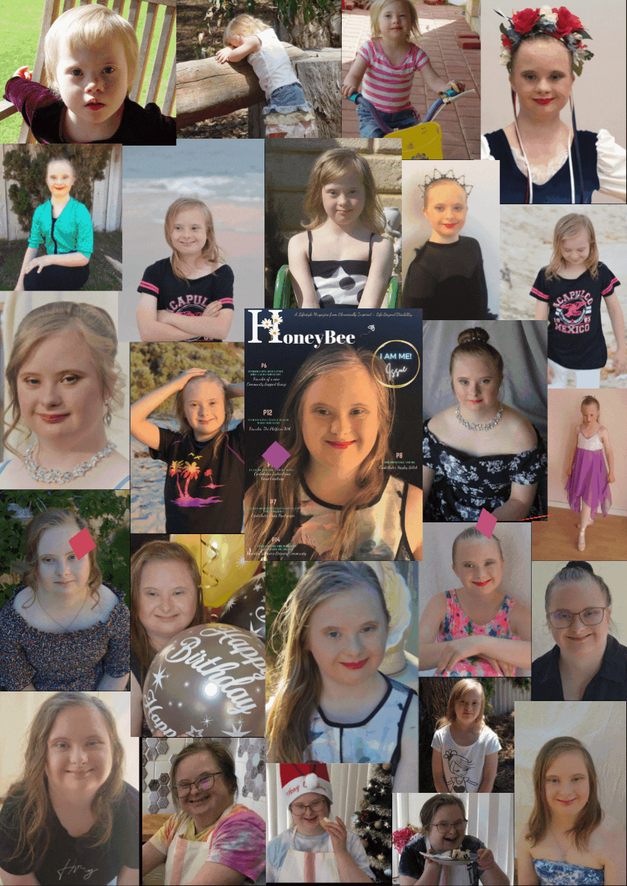 POSTER ANIMATED LAURA THROUGH THE YEARS CELEBRATING WDSD.gif