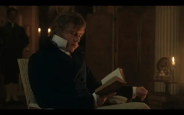 Mr. Knightley visits Hartfield to read in the evening (Emma., 2020)