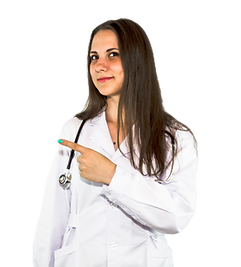 Doctor woman with stethoscope isolated o