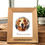 Thumbnail: Custom Watercolor Portraits Frame Using Pet Photo Personalized Digital Dog Portr