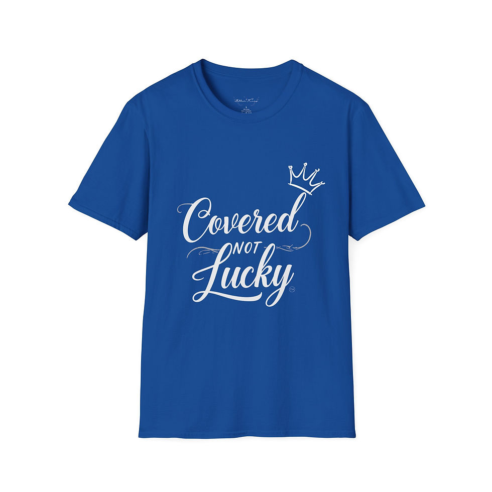 Thumbnail: Covered not Lucky Embossed - T-Shirt