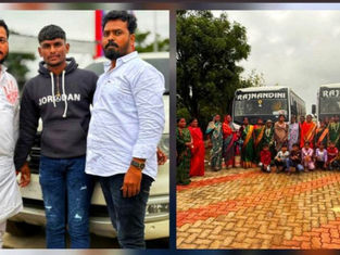 "पै. सागर टकले व सामाजिक कार्यकर्ते संतोष गव्हाळे यांच्या वतीने महिलांना नवरात्र भेटीस तुळजापूर-येडाई दर्शन; महिलांकडून आभार व्यक्त"