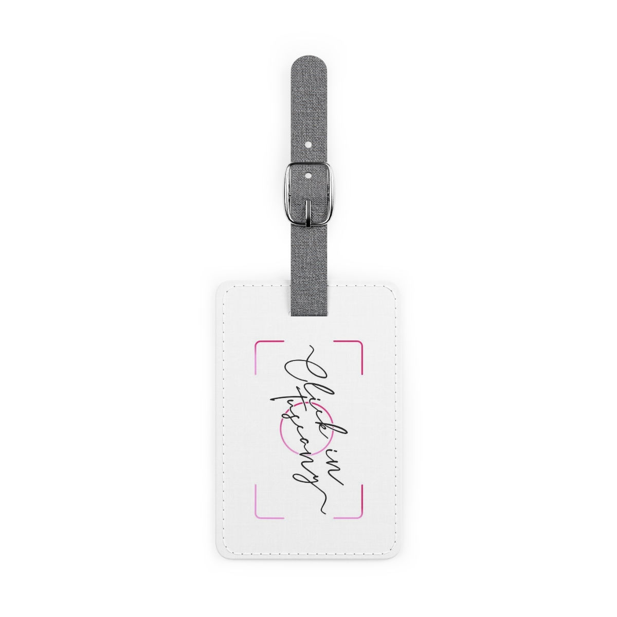 Saffiano Polyester Luggage Tag, Rectangle