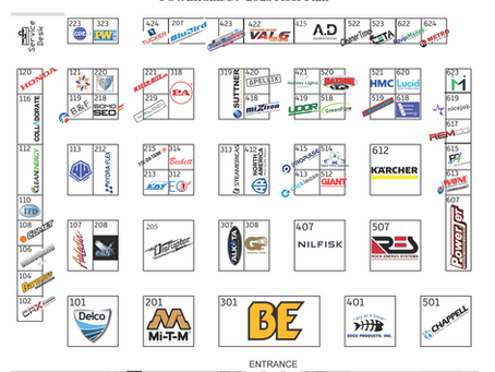 PowerClean 2023 Trade Show Floor Plan