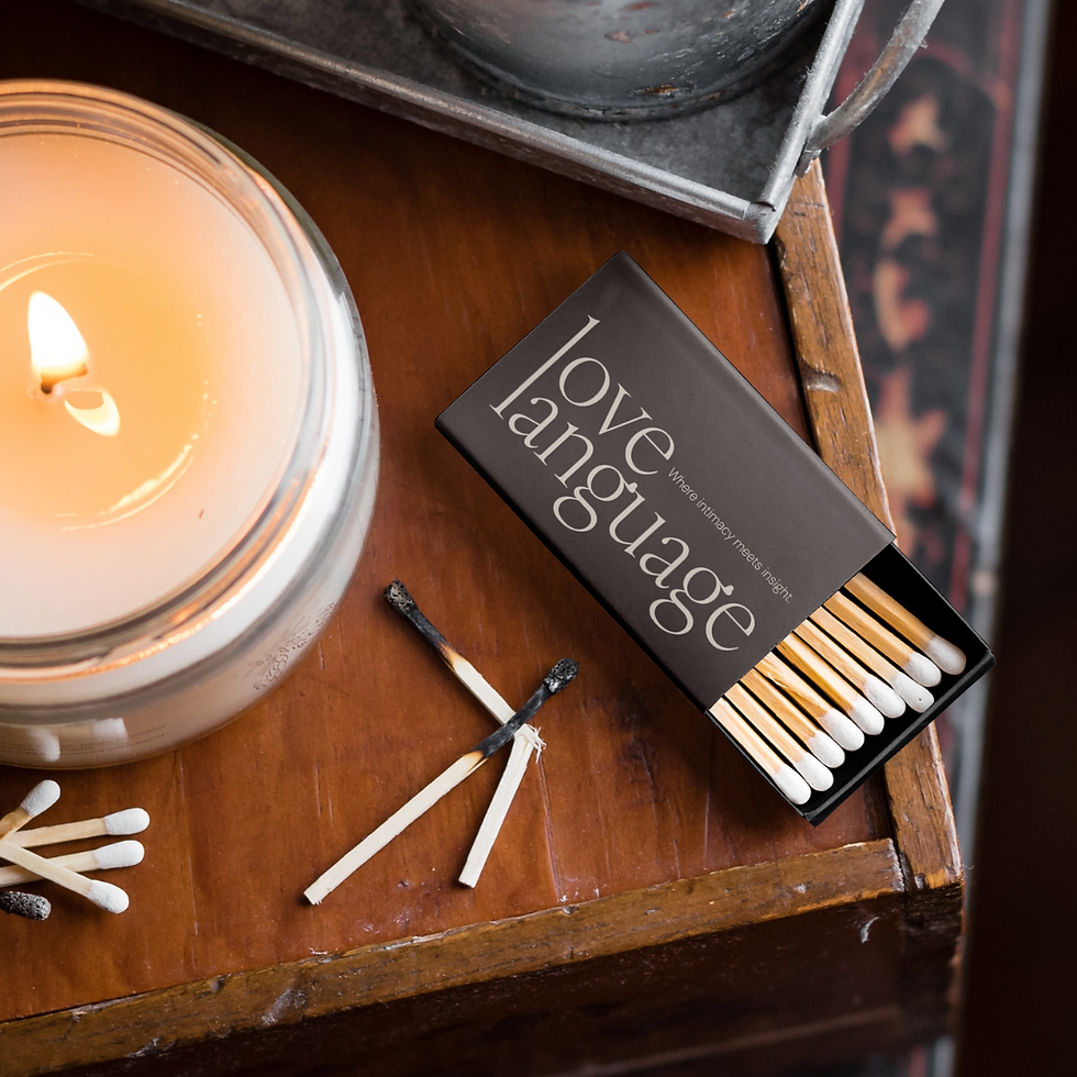 Custom logo design for Love Language, a clinical sex therapy practice, showcasing discreet