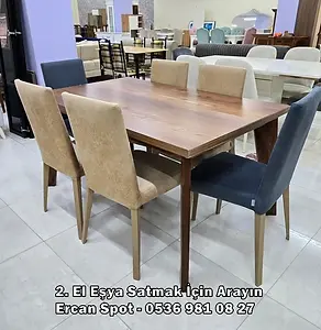 ikinci el yemek odasi alanlar ercan spot