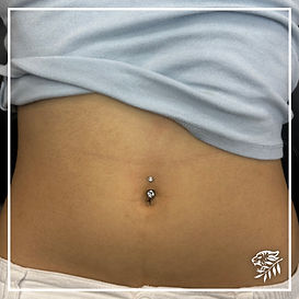 Belly Button Piercing done at The Fang and Flower Mississauga