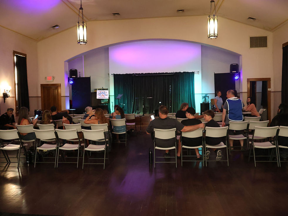 One of the biggest strengths of the YRHAP Second Saturdays Open Mic is the crowd.

This is a good listening room, but it is not a stiff one. The audience is supportive, responsive, and happy to get involved. They will clap along, cheer, repeat a phrase if a performer invites them to, and sometimes even get up and dance.