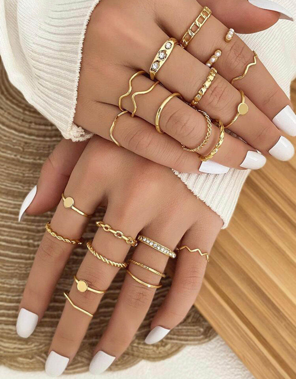 Albidalove 20pcs Round & Diamond Stud Earrings