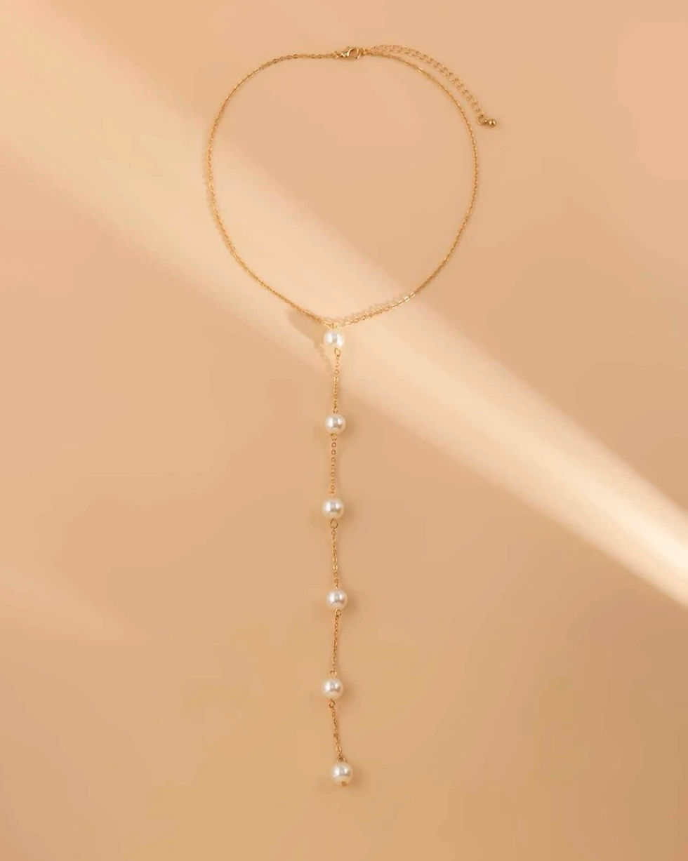 Thumbnail: Albidalove Pearl Design Y Necklace