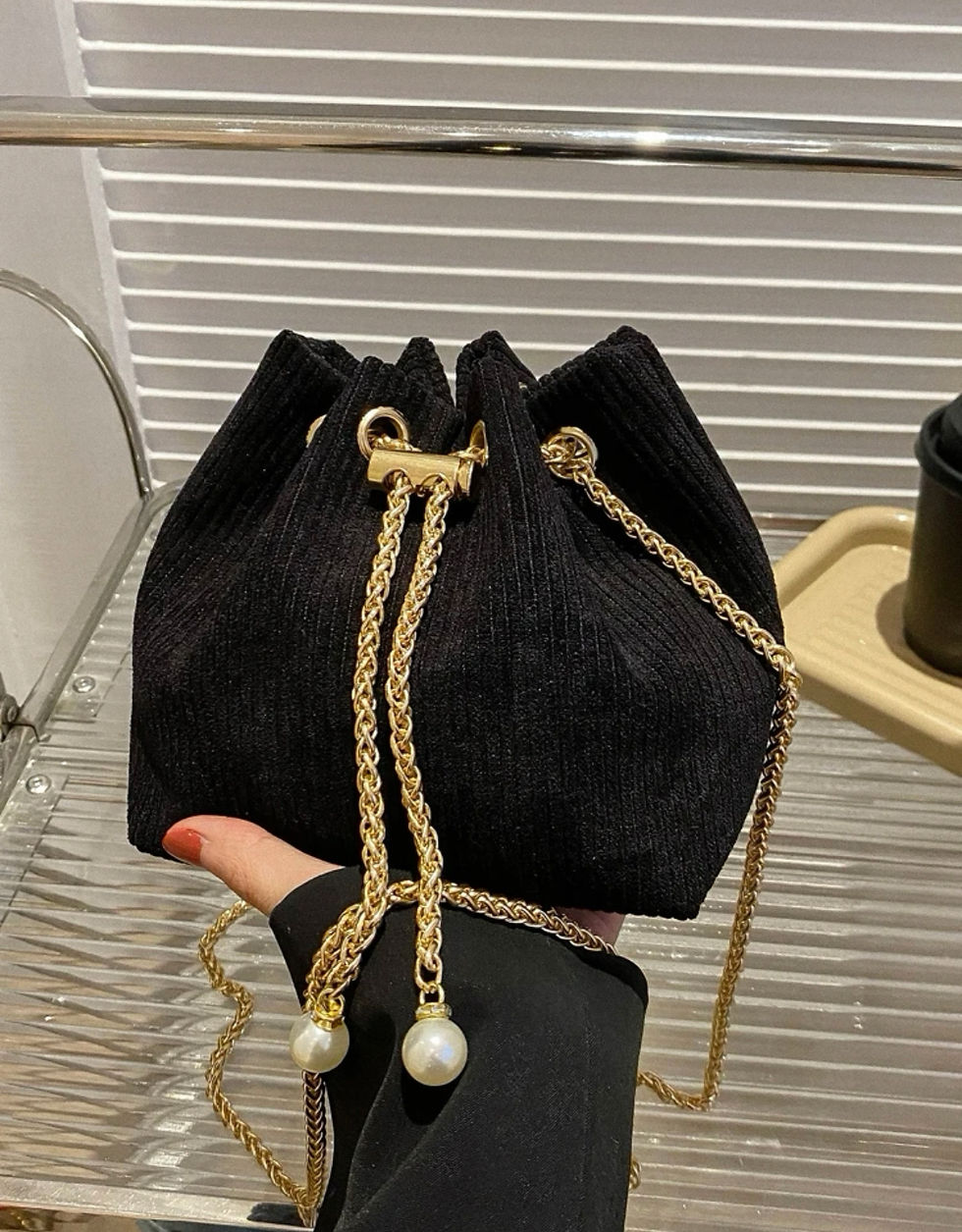 Thumbnail: Albidalove Fashion Mini Crossbody Bag with Drawstring Design