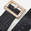 Thumbnail: Albidalove Crocodile Embossed Rectangular Buckle Belt