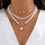 Thumbnail: Albidalove 2 Pieces Pearl Design Necklace