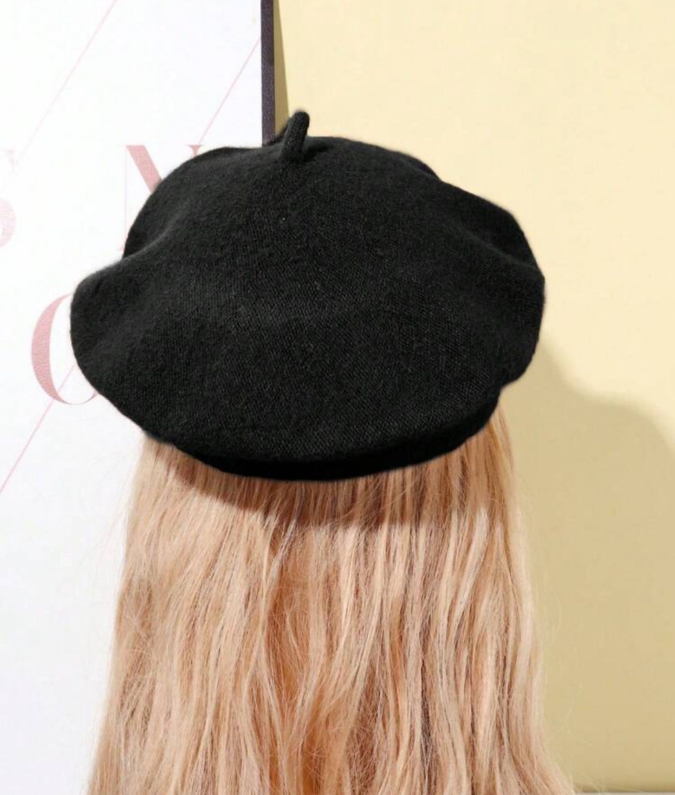 Thumbnail: Albidalove Women's Autumn/Winter Knitted Warm French Style Beanie Hat, Suitable