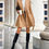 Thumbnail: Albidalove Waterfall Collar Coat with Belt