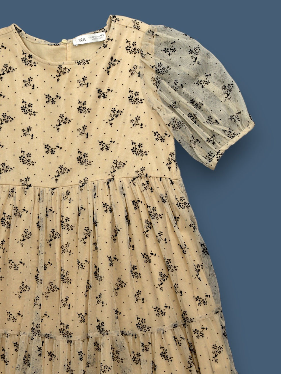 תמונה ממוזערת: 11-12Y | ZARA | שמלת טול שמפניה