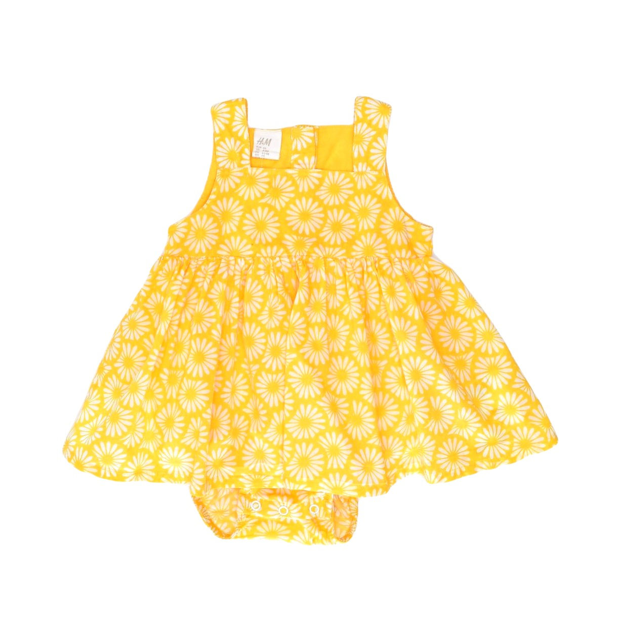 3-6M | H&M | בגד גוף עם שמלת מרגניות