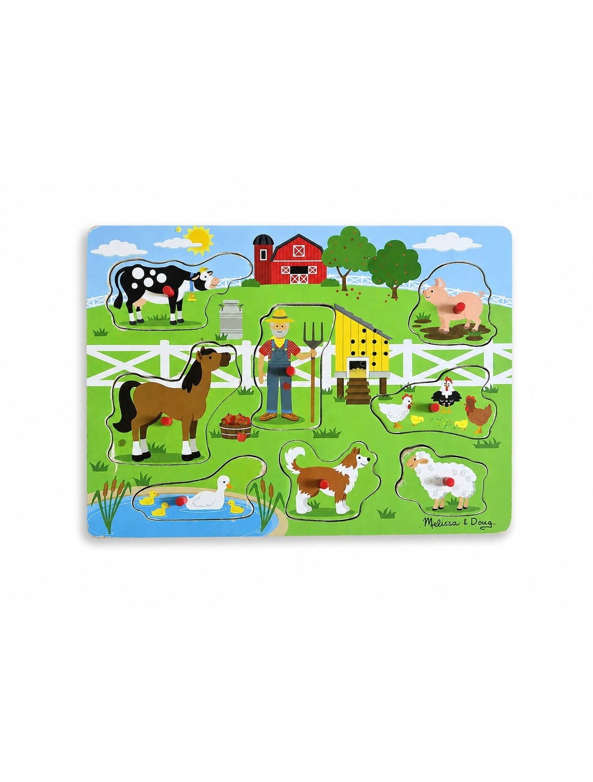 12M+ | Melissa&Doug | פאזל צלילים חיות משק