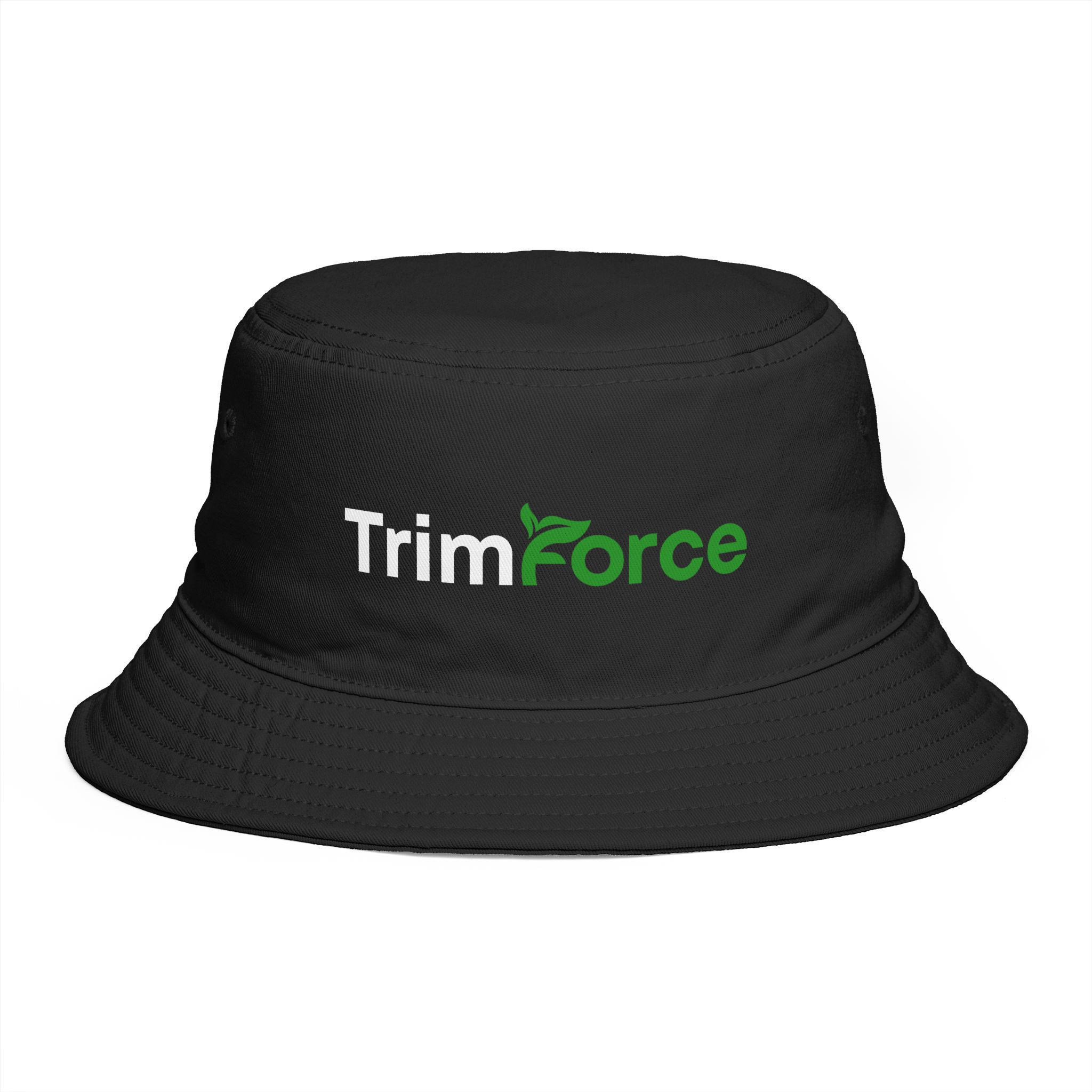 TrimForce Logo Bucket Hat — Casual Outdoor Fishing & Gardening Hat