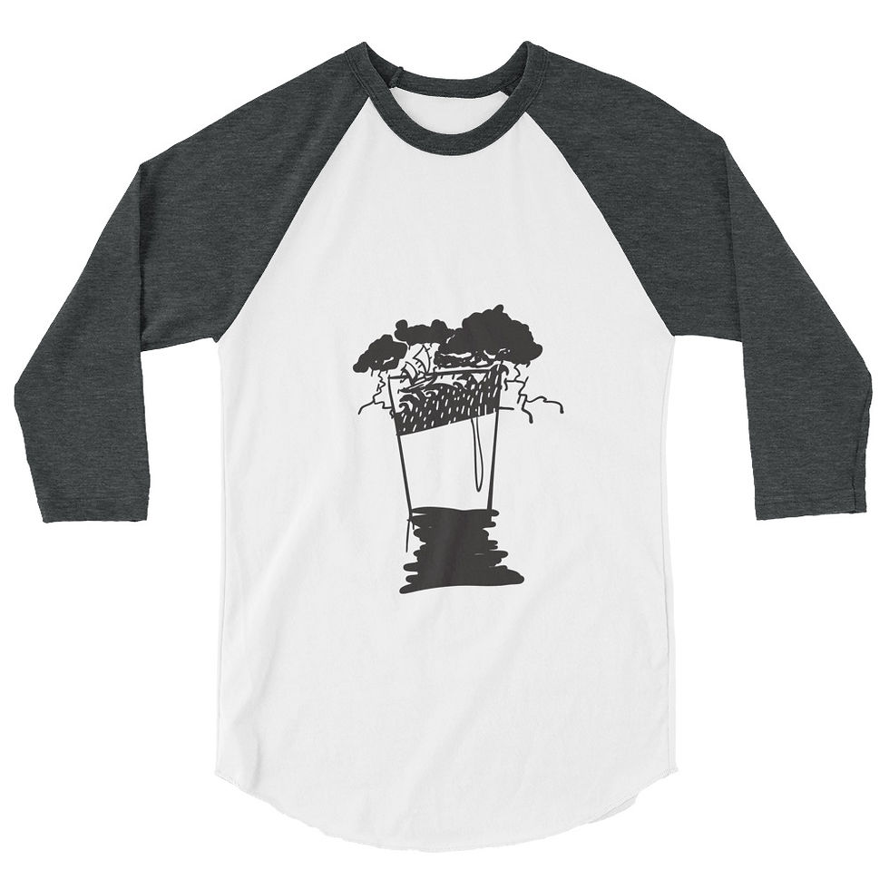 Miniatura: 3/4 sleeve raglan shirt