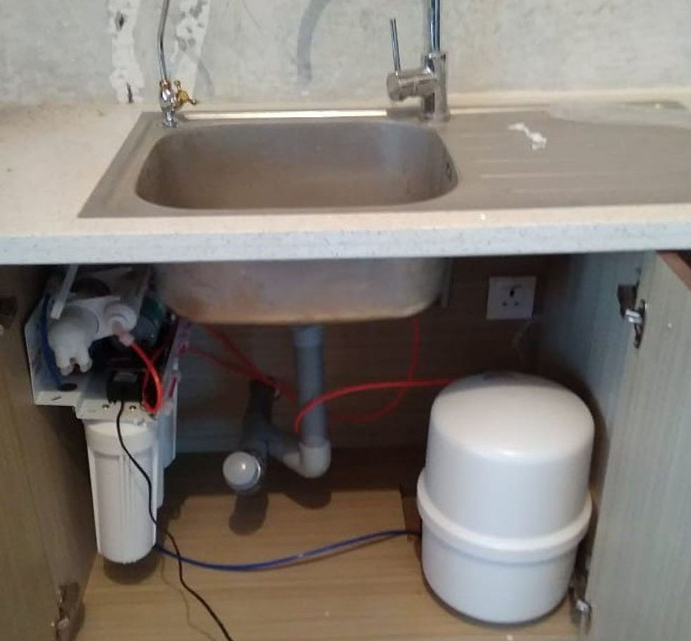 installation of Aquice undersink utc ro water purifier from Devansh Enterprises, Jalandhar, Punjab