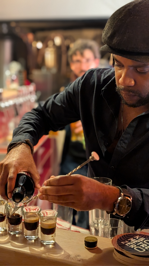 service de shots au KilomÚtre Zéro baby guinness