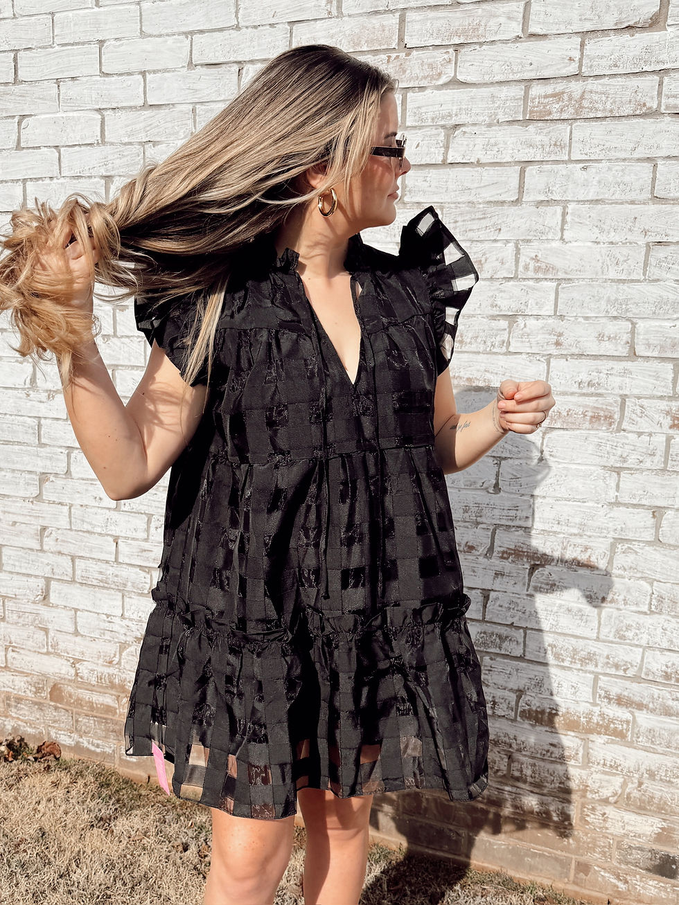 Thumbnail: Buddy Love Black Aubrey Mini Dress
