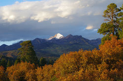 Fall Dusting on Pagosa Peak
