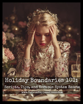 A woman struggling during the Christmas holidays