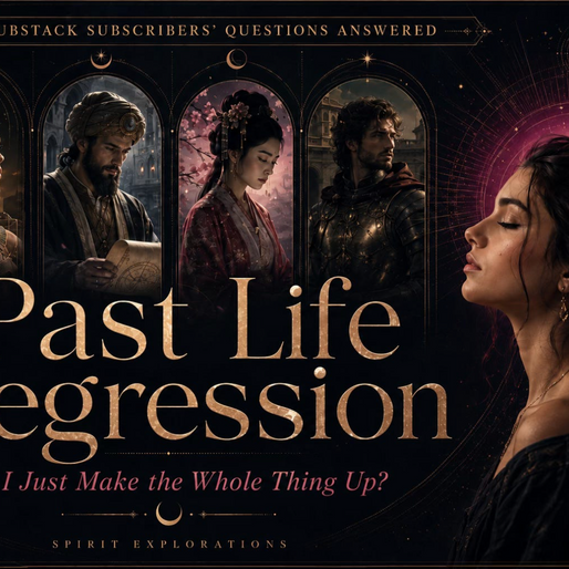 A woman looking at her past lives