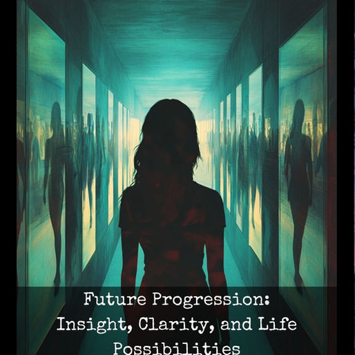 A woman walking down a hallway of her future potentials.